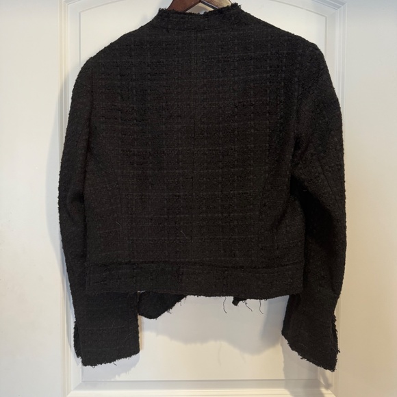 Zara - cropped tweed jacket : XL : new with tags - Picture 3 of 5